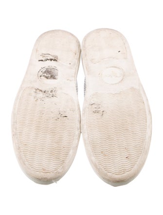 Chloé Embossed Leather Sneakers