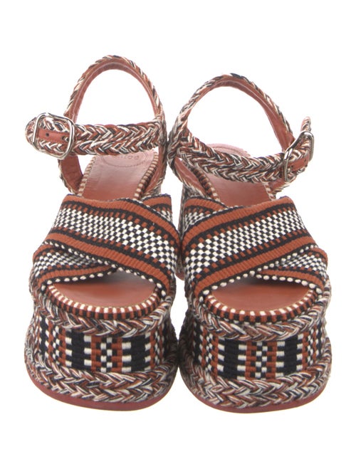 Chloé Striped Slingback Sandals