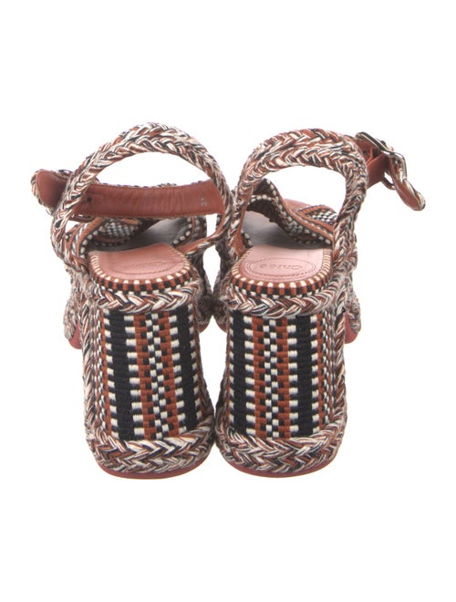 Chloé Striped Slingback Sandals