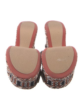 Chloé Striped Slingback Sandals