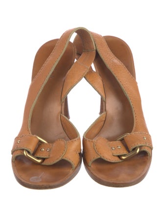 Chloé Leather Slingback Sandals