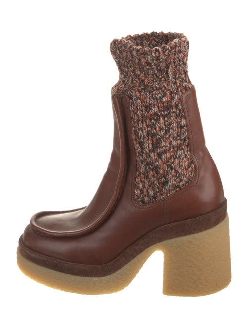 Chloé Leather Sock Boots