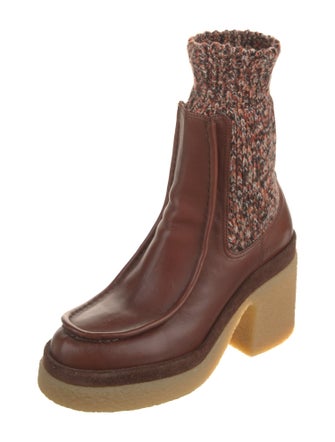 Chloé Leather Sock Boots