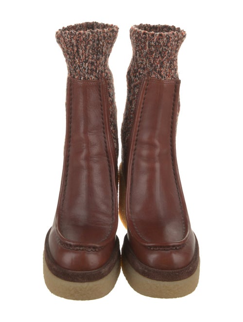Chloé Leather Sock Boots