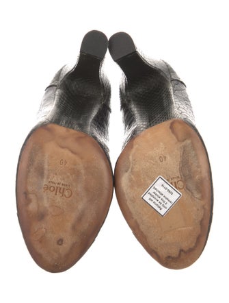 Chloé Leather Animal Print Pumps