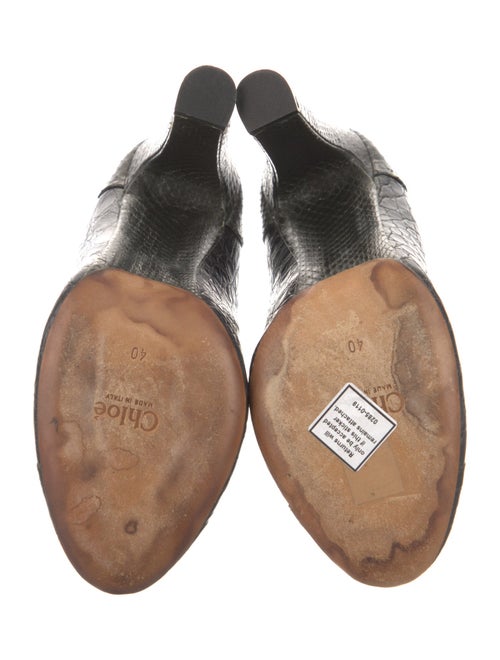 Chloé Leather Animal Print Pumps