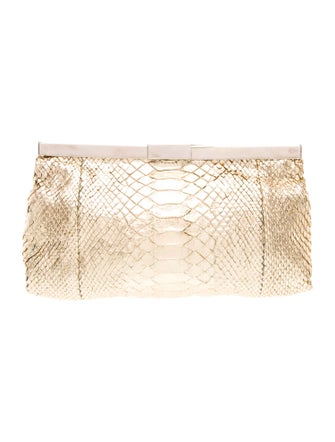 Chloé Python Clutch