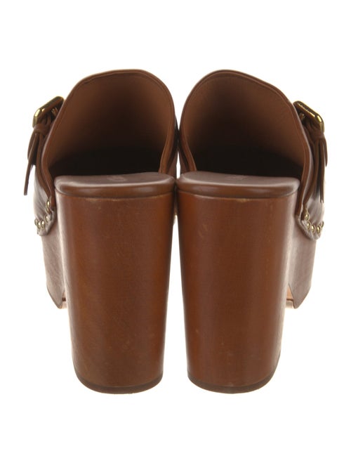 Chloé Leather Studded Accents Mules