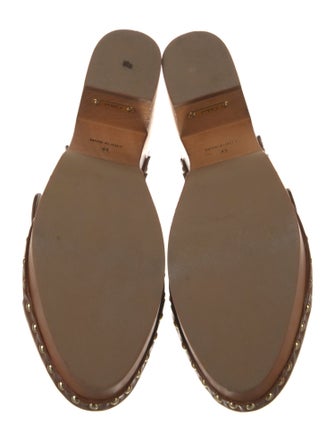 Chloé Leather Studded Accents Mules