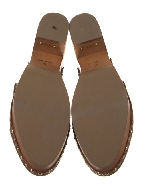 Chloé Leather Studded Accents Mules