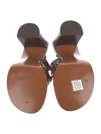 Chloé Leather Lasercut Accents Sandals