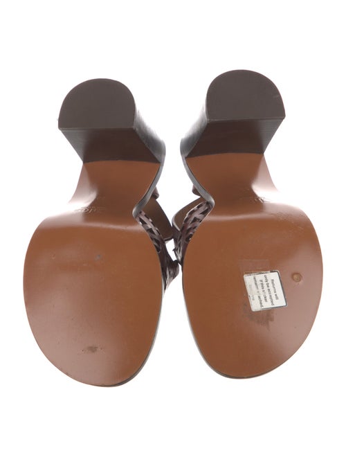 Chloé Leather Lasercut Accents Sandals