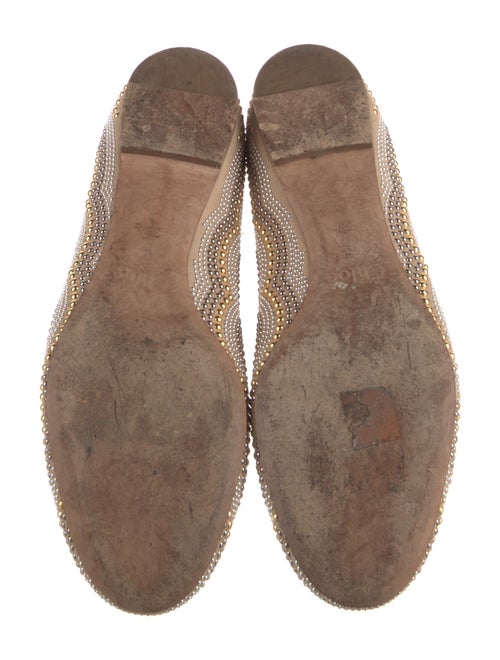 Chloé Suede Printed Ballet Flats