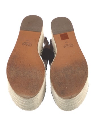 Chloé Suede Scalloped Accent Espadrilles