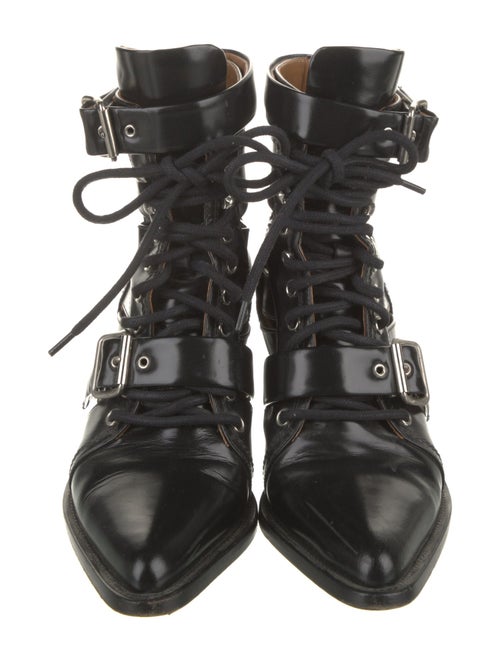 Chloé Leather Cutout Accent Pumps