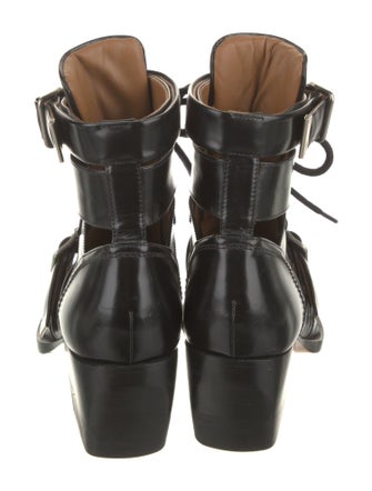 Chloé Leather Cutout Accent Pumps