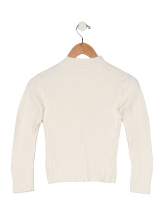 Chloé Girls' Wool Long Sleeve Mock Neck Top