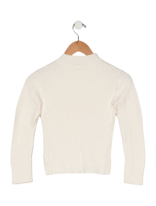 Chloé Girls' Wool Long Sleeve Mock Neck Top