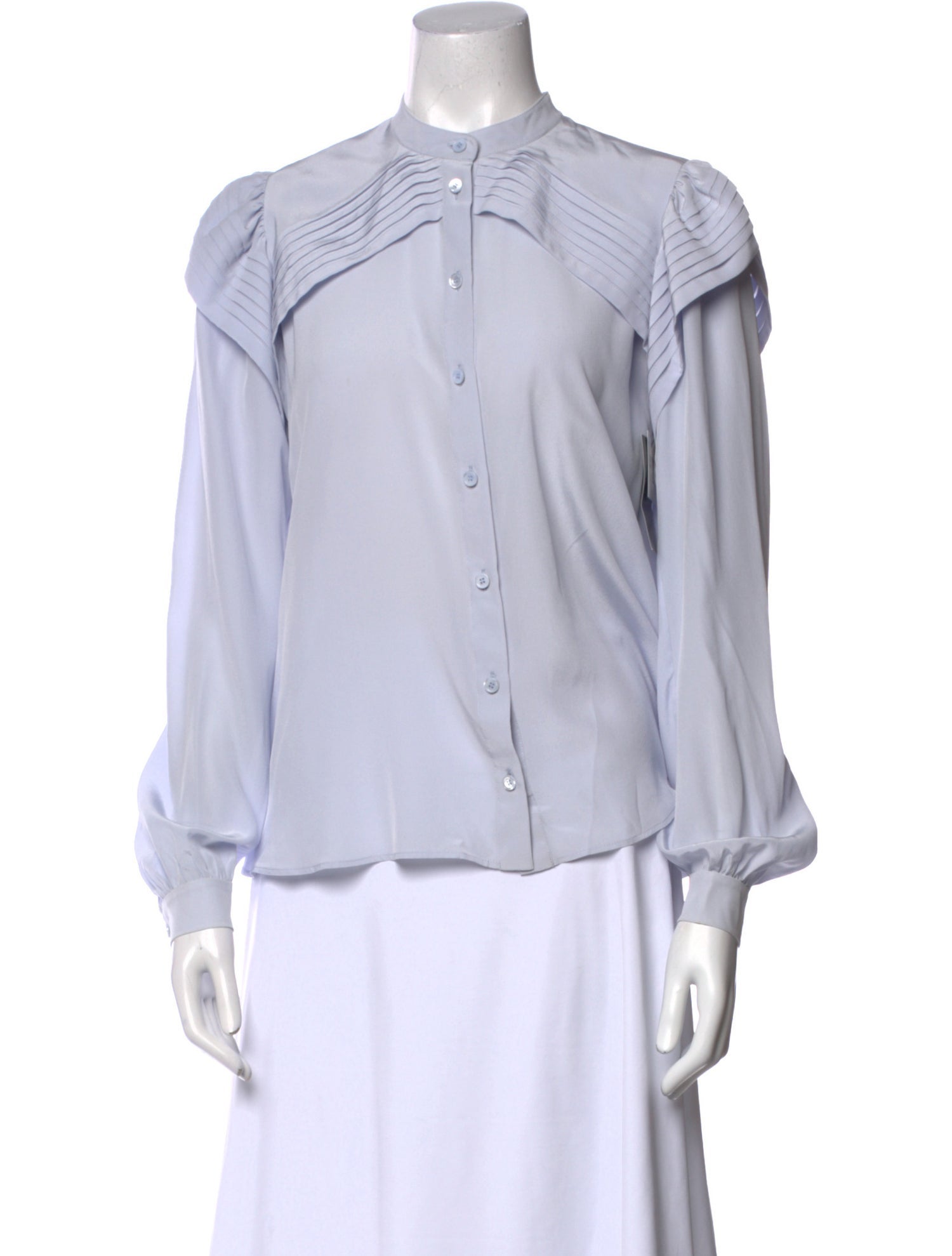 Chloé Silk Long Sleeve Button-Up Top w/ Tags
