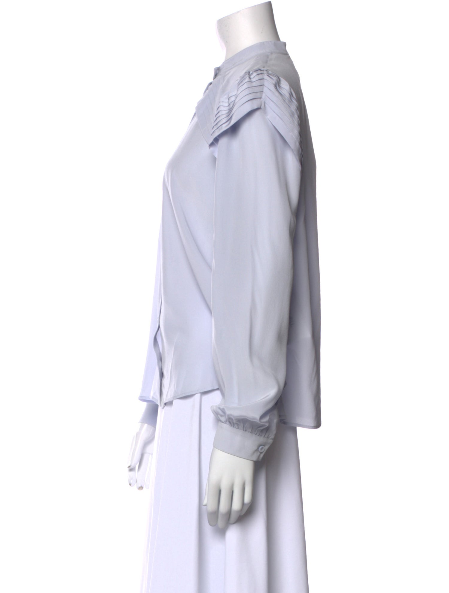 Chloé Silk Long Sleeve Button-Up Top w/ Tags