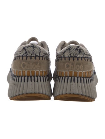 Chloé Plaid Print Sneakers