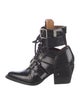 Chloé Patent Leather Lace-Up Boots