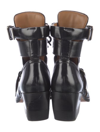 Chloé Patent Leather Lace-Up Boots