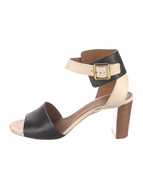 Chloé Leather Colorblock Pattern Sandals