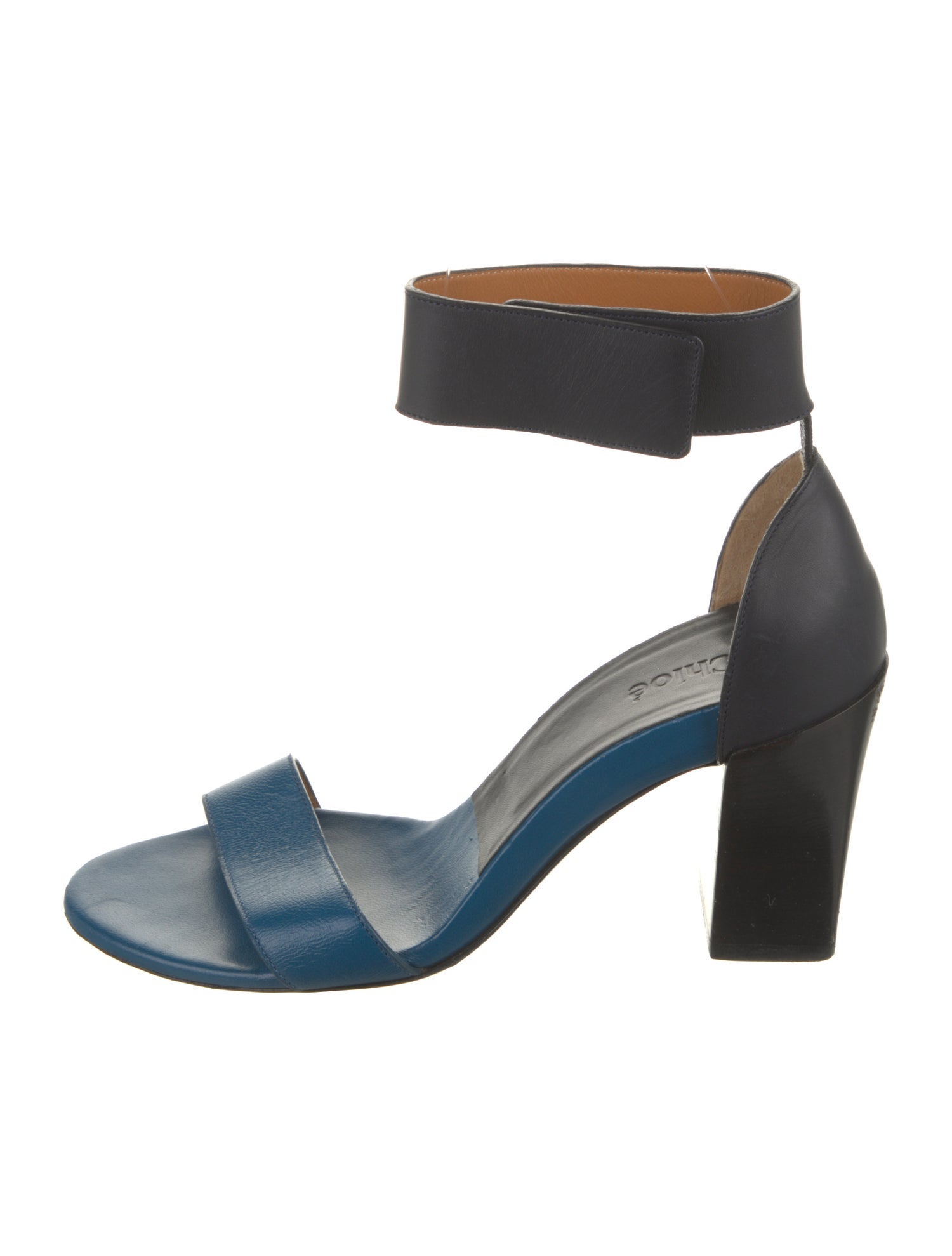 Chloé Leather Colorblock Pattern Sandals