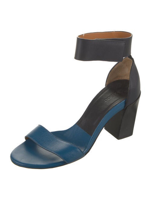 Chloé Leather Colorblock Pattern Sandals