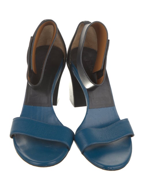 Chloé Leather Colorblock Pattern Sandals