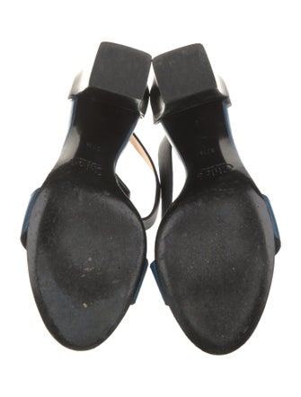 Chloé Leather Colorblock Pattern Sandals
