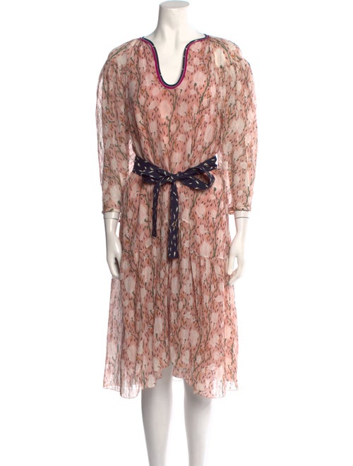 Chloé Printed Midi Length Dress