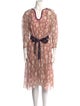 Chloé Printed Midi Length Dress