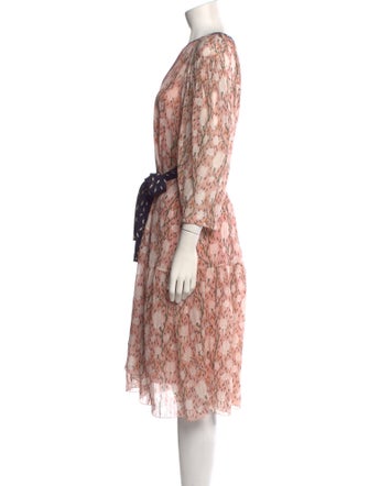Chloé Printed Midi Length Dress