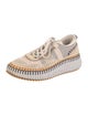 Chloé Colorblock Pattern Leather Trim Embellishment Sneakers