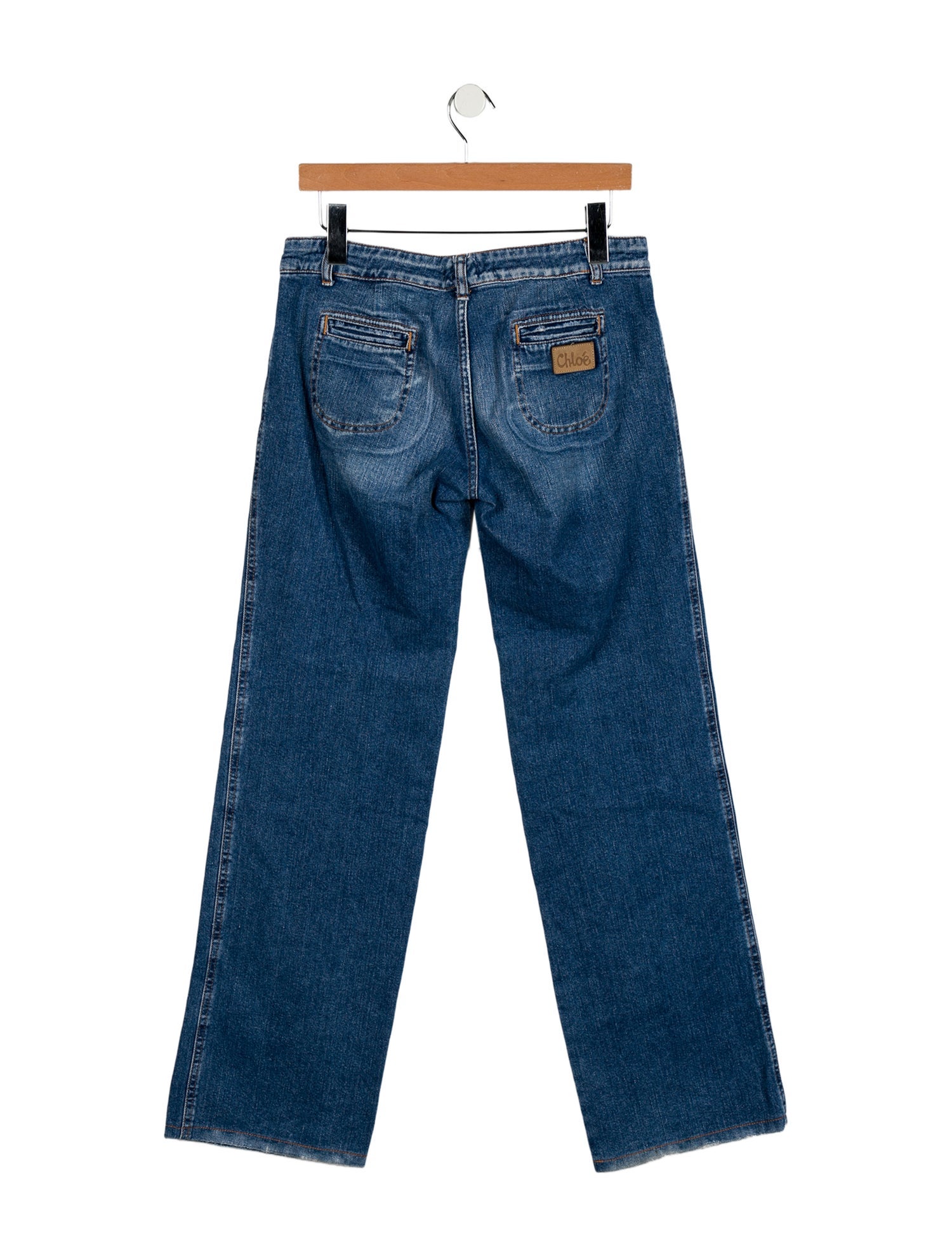 Chloé Mid-Rise Wide Leg Jeans