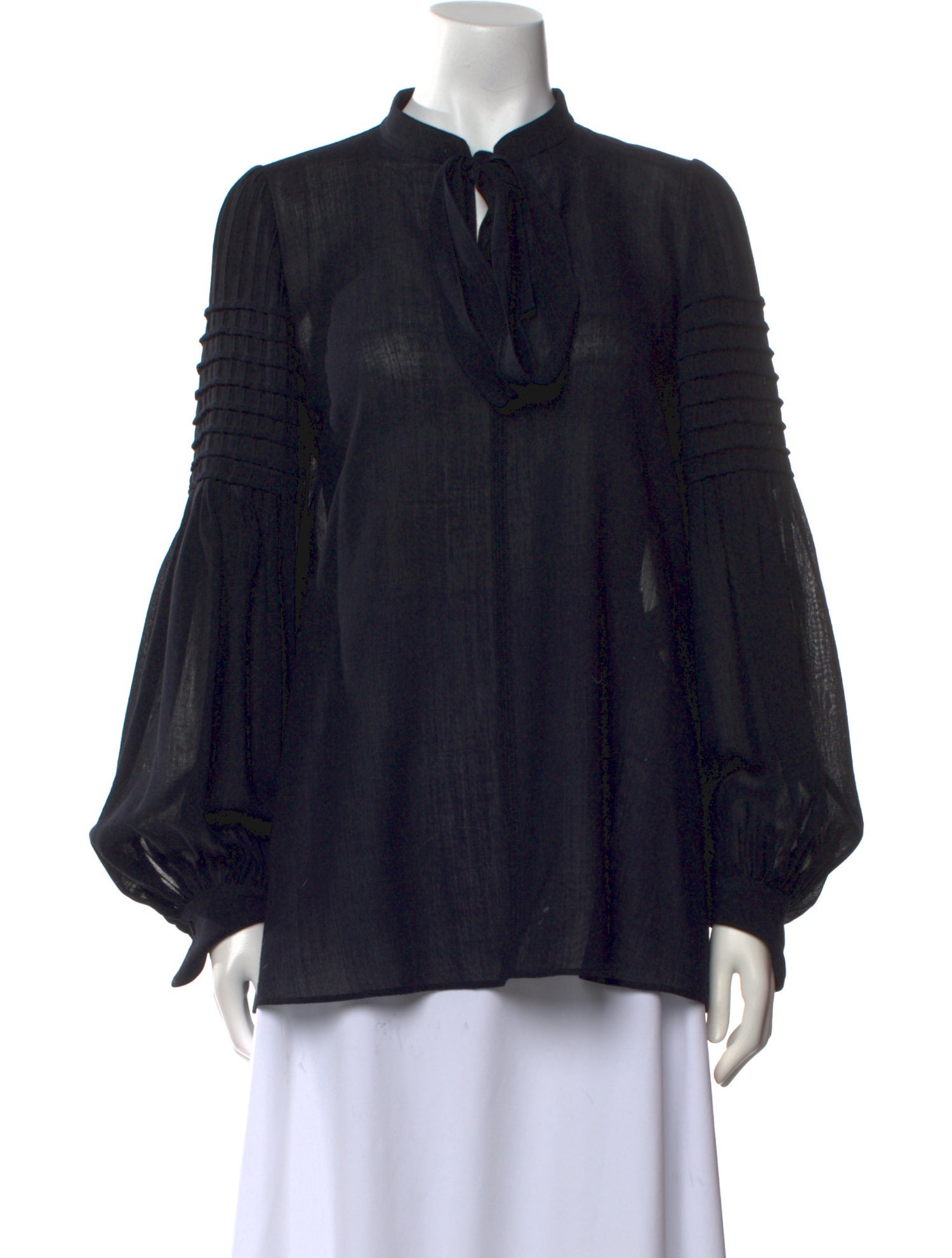 Chloé Silk Crew Neck Blouse
