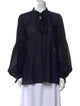 Chloé Silk Crew Neck Blouse