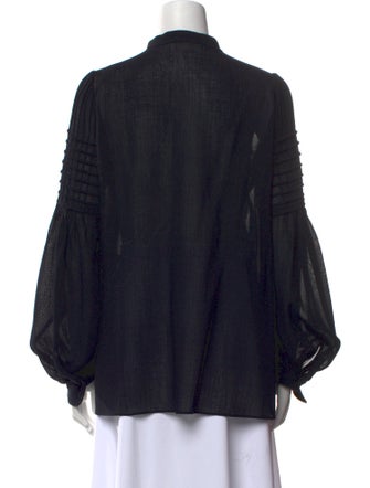 Chloé Silk Crew Neck Blouse