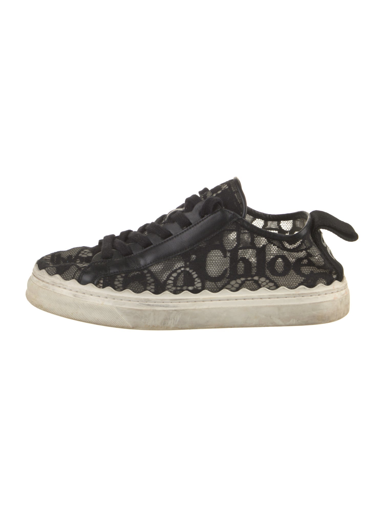Chloé Lace Lace Pattern Sneakers