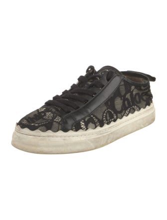Chloé Lace Lace Pattern Sneakers
