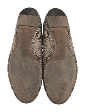 Chloé Leather Animal Print Ballet Flats