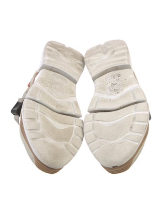 Chloé Suede Colorblock Pattern Athletic Sneakers