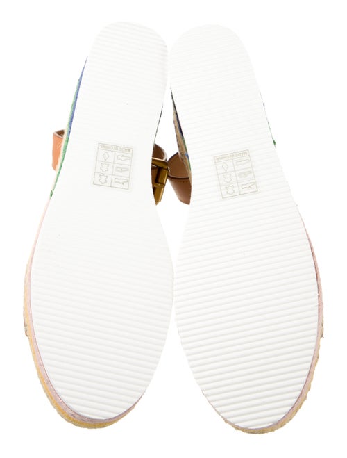 Chloé Leather Raw-Edge Trim Espadrilles