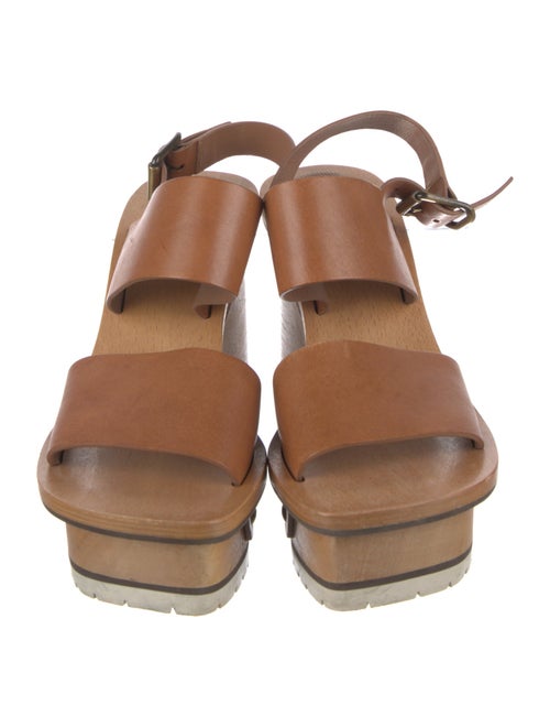 Chloé Leather Studded Accents Slingback Flats