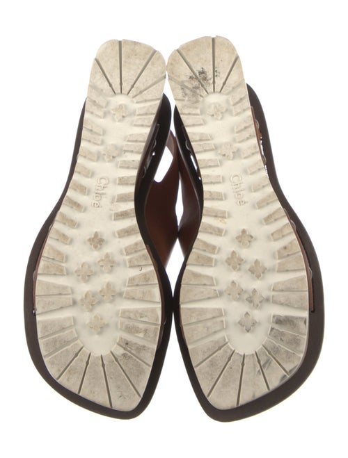 Chloé Leather Studded Accents Slingback Flats