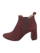 Chloé Suede Scalloped Accent Chelsea Boots