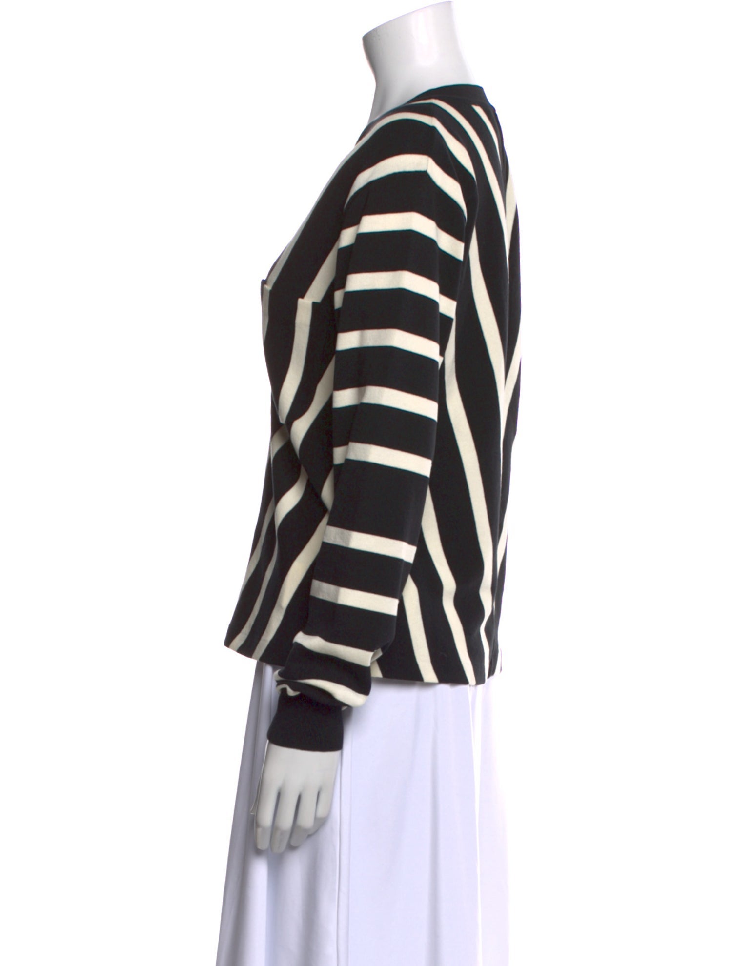 Chloé Striped V-Neck Top