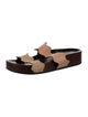 Chloé Leather Scalloped Accent Slides